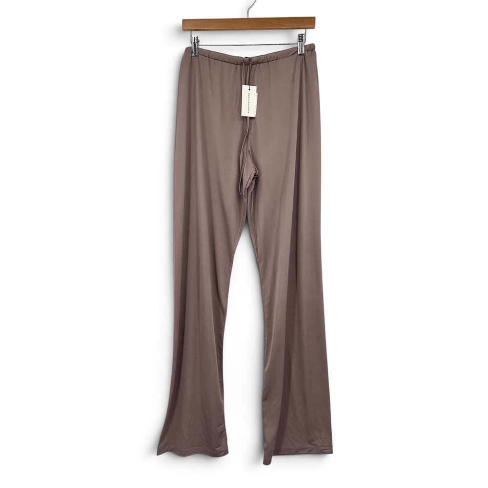 Dries Van Noten Huchas Pants Smoke Medium Wide Leg Drawstring Trousers NEW